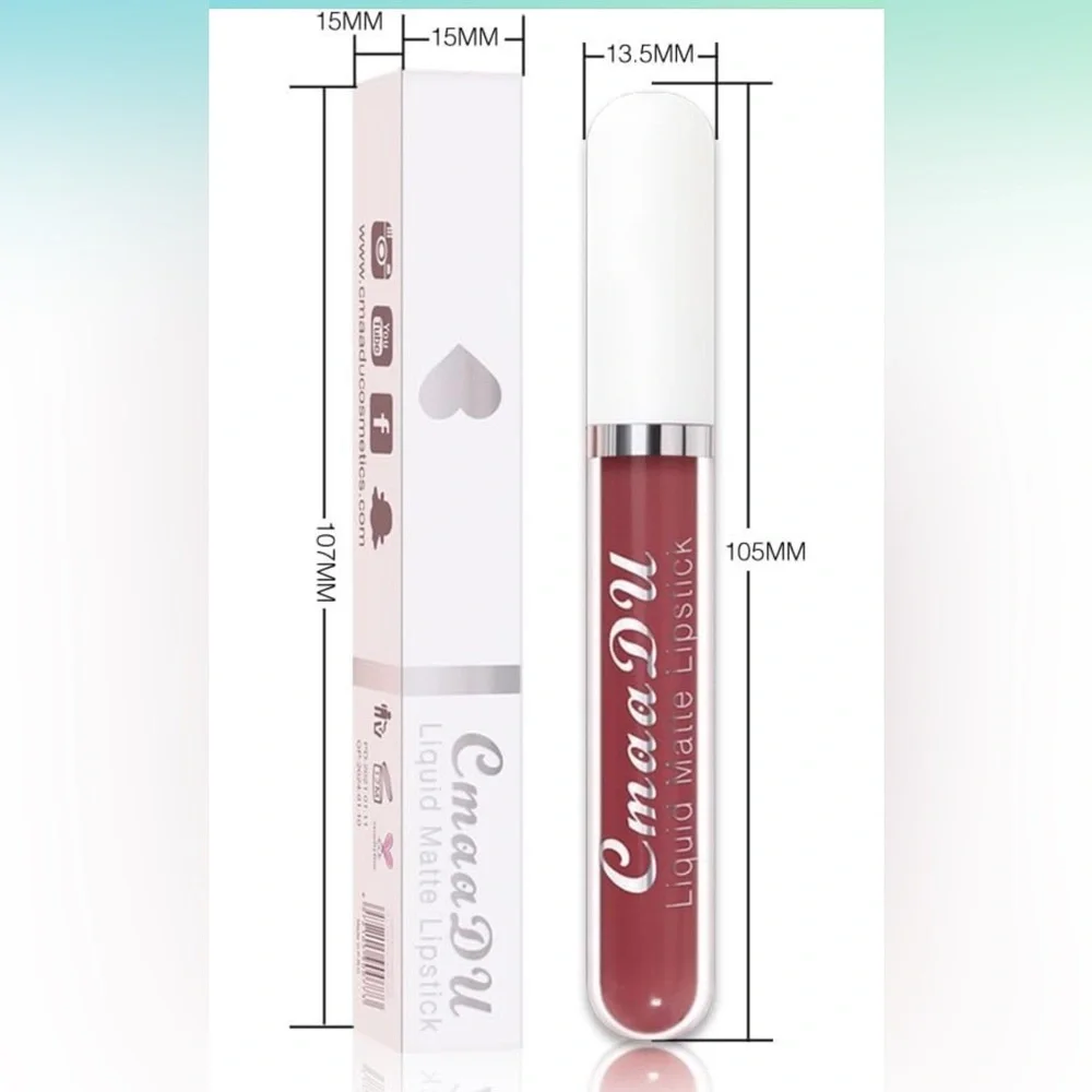 CmaaDu (8) Deep Mauve Liquid Matte Lipstick. 24 Hour Lips.  #08